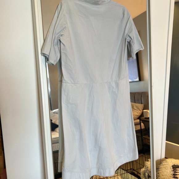 COS Kaftan Dress With Pleat Detail In Grey, XS - Picture 8 of 10